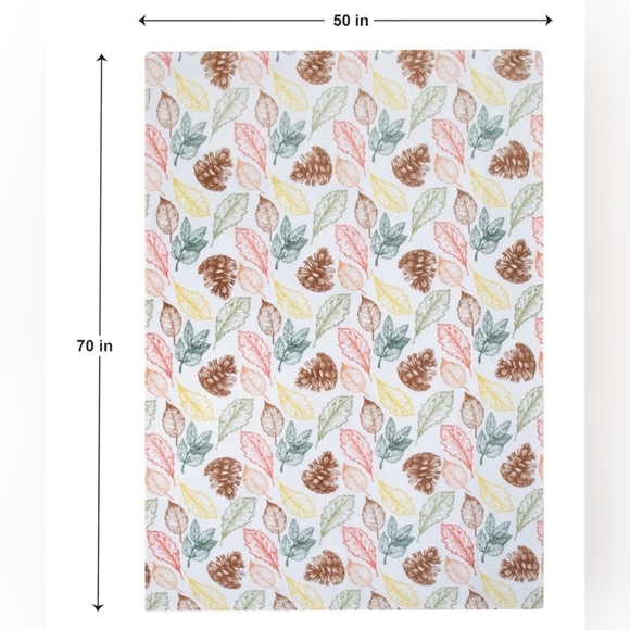 NWT! Velvet Plush Throw - Leaves - Picture 3 of 4